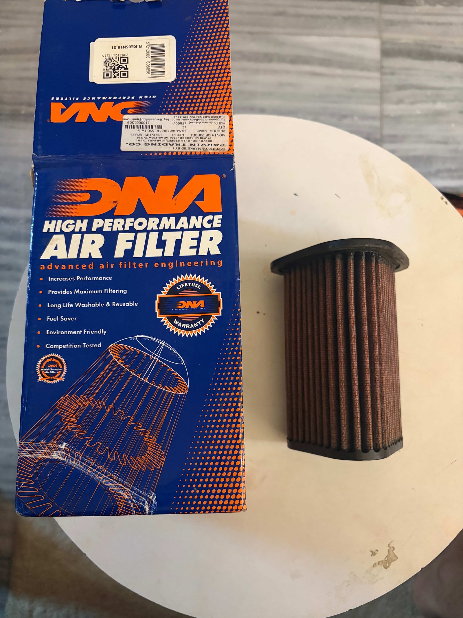 DNA Air Filter for RE 650 Interceptor/GF - image 1