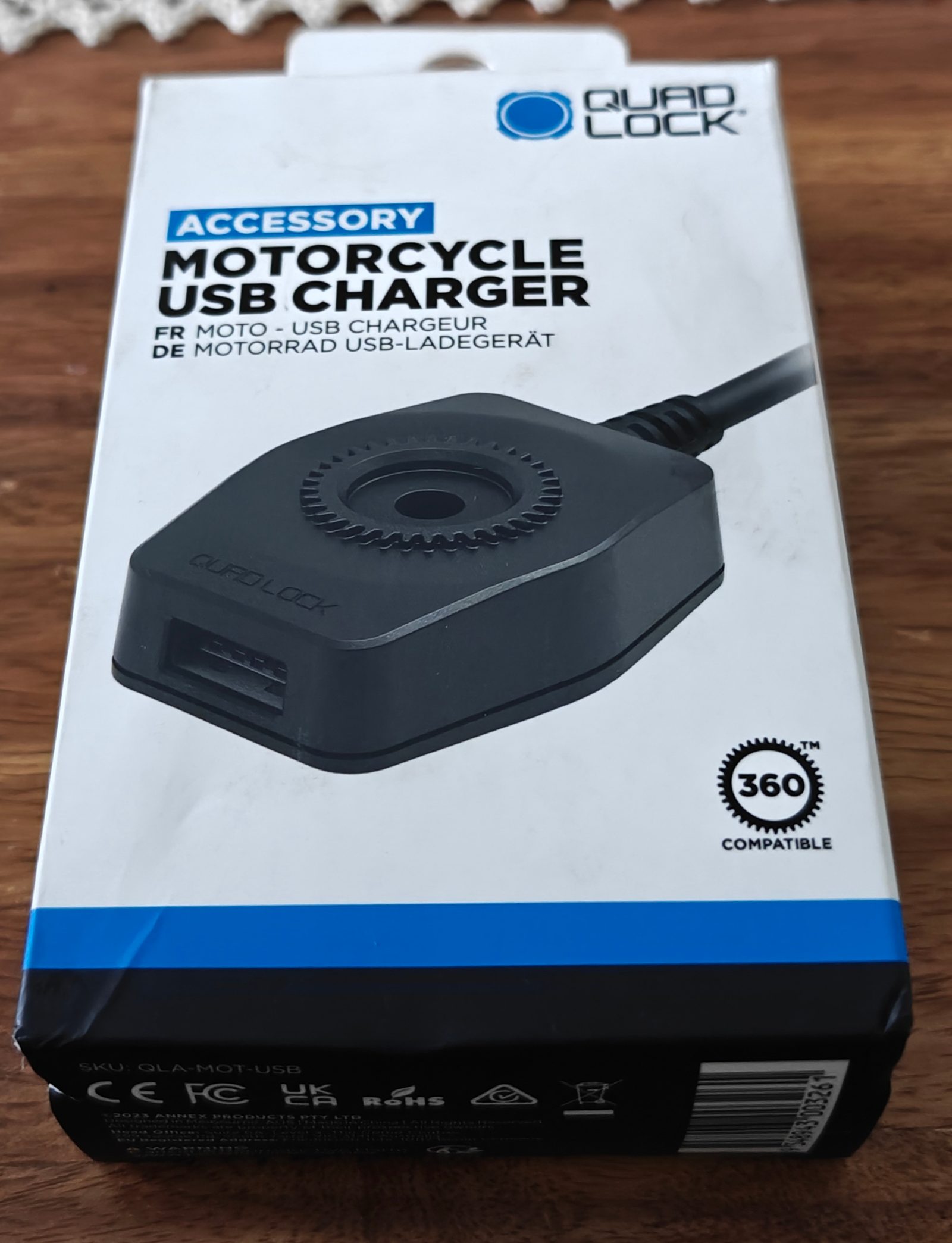 Motorcycle USB Charger Quad Lock®  3