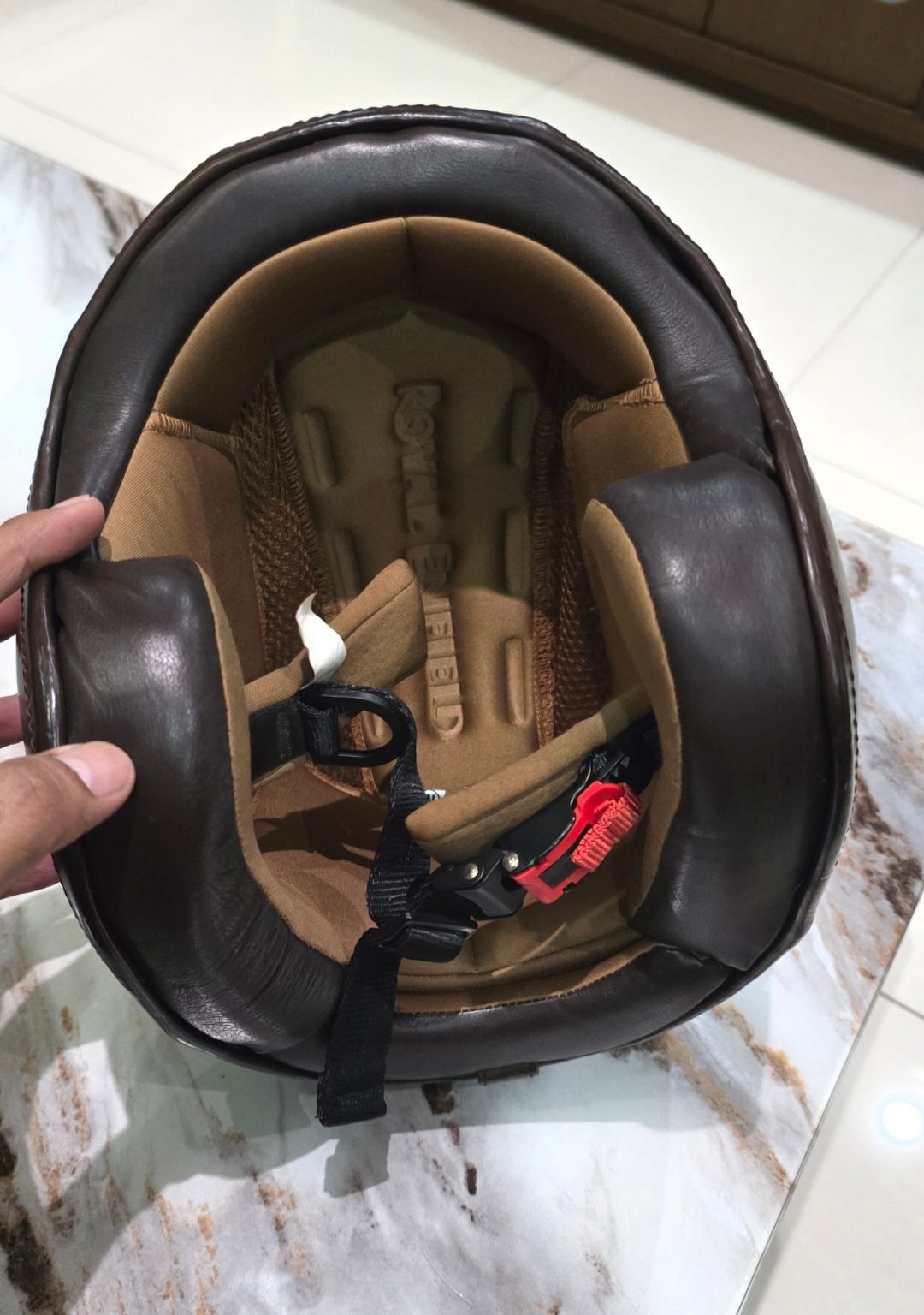 Royal Enfield Leather Half Face helmet - image 1
