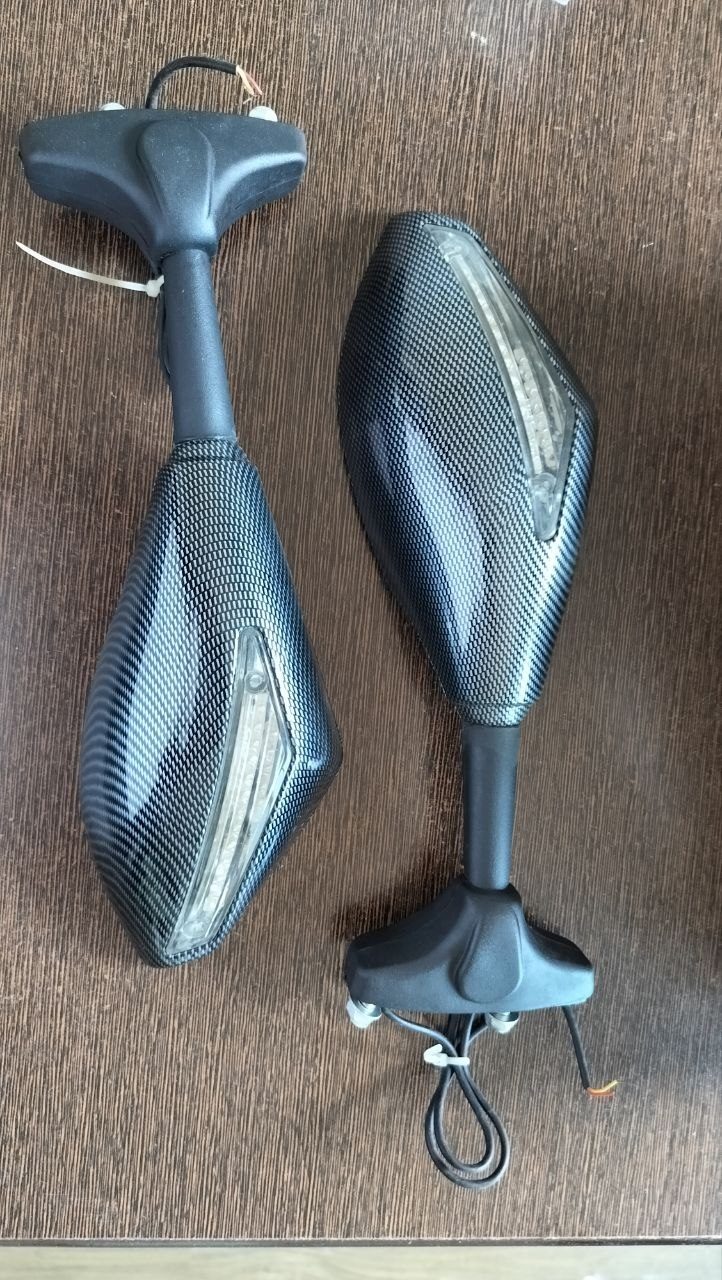 Sports Bike Mirrors with Indicators - image 1