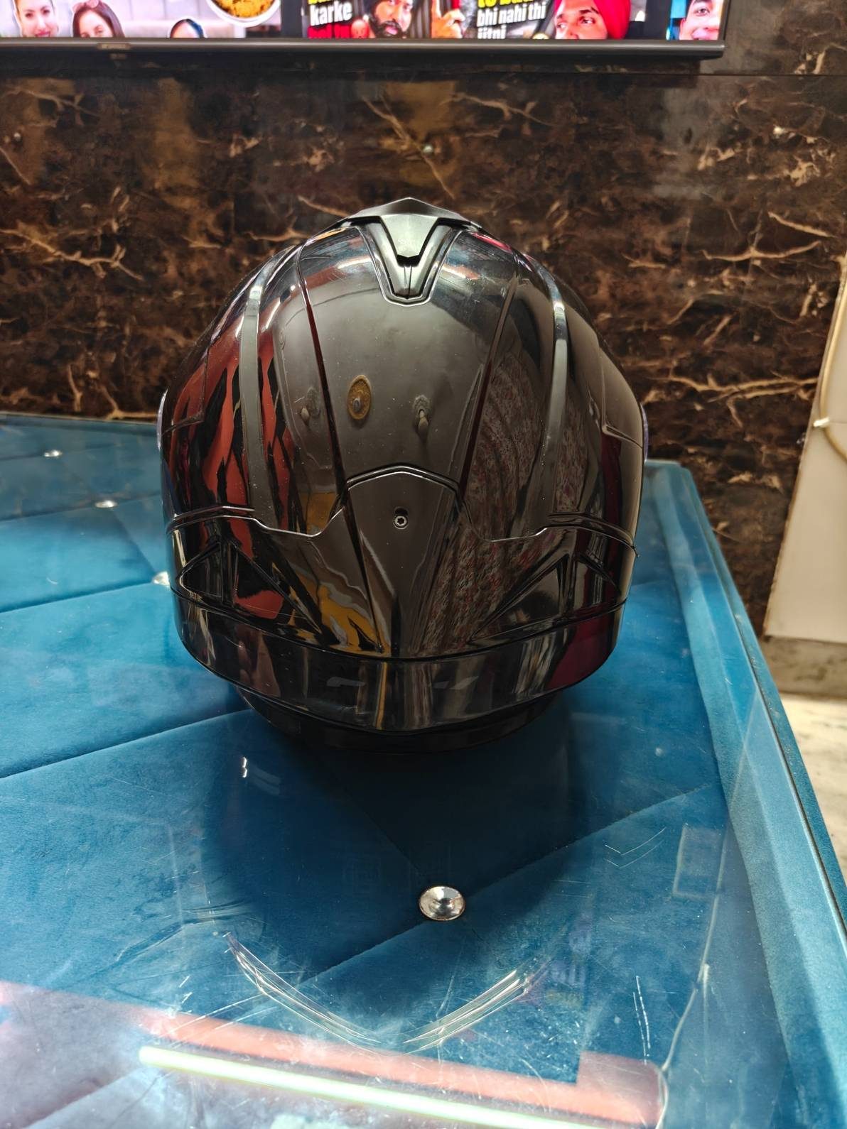 Smk typhoon glossy Black helmet 2