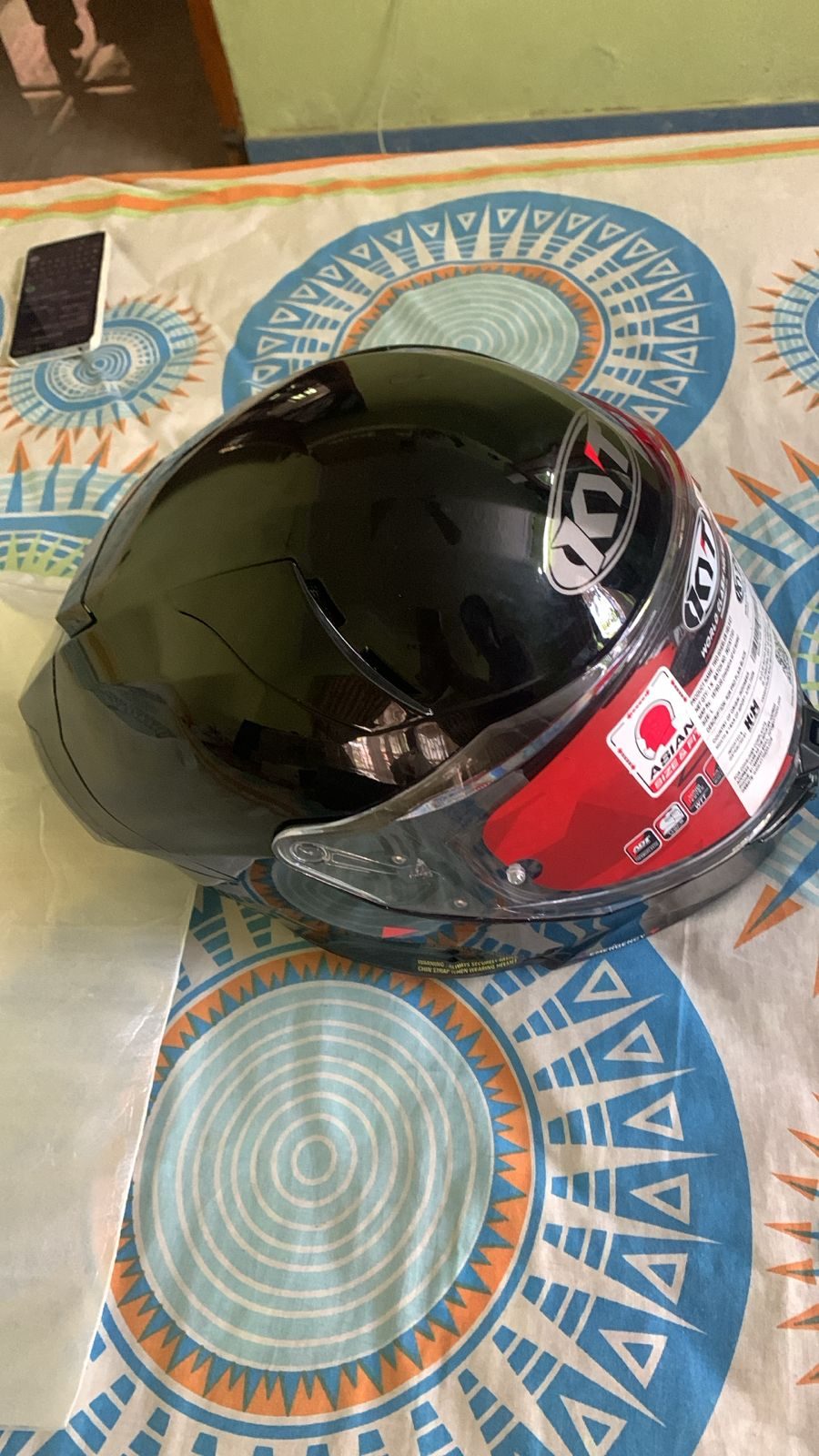 KYT r2r pro helmet L size Plain Black colour - image 1