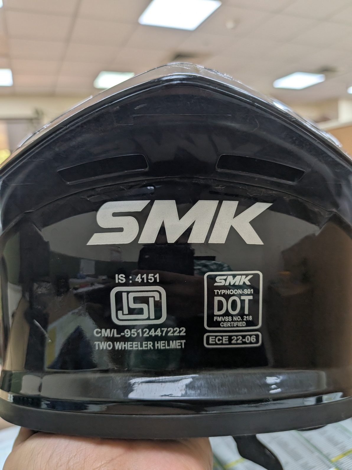 SMK Typhoon Solid Glass Black GL200 3