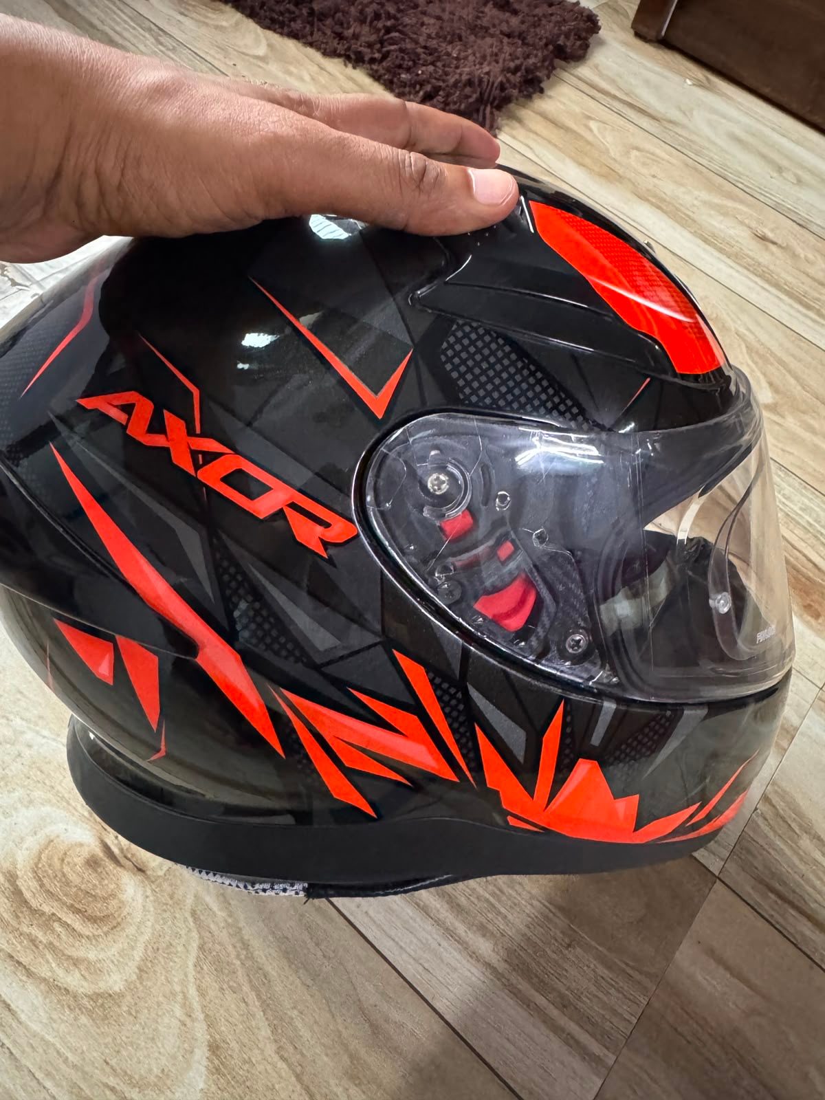 AXOR Apex Hunter Helmet – L Size | Red & Black | Brand New - image 1