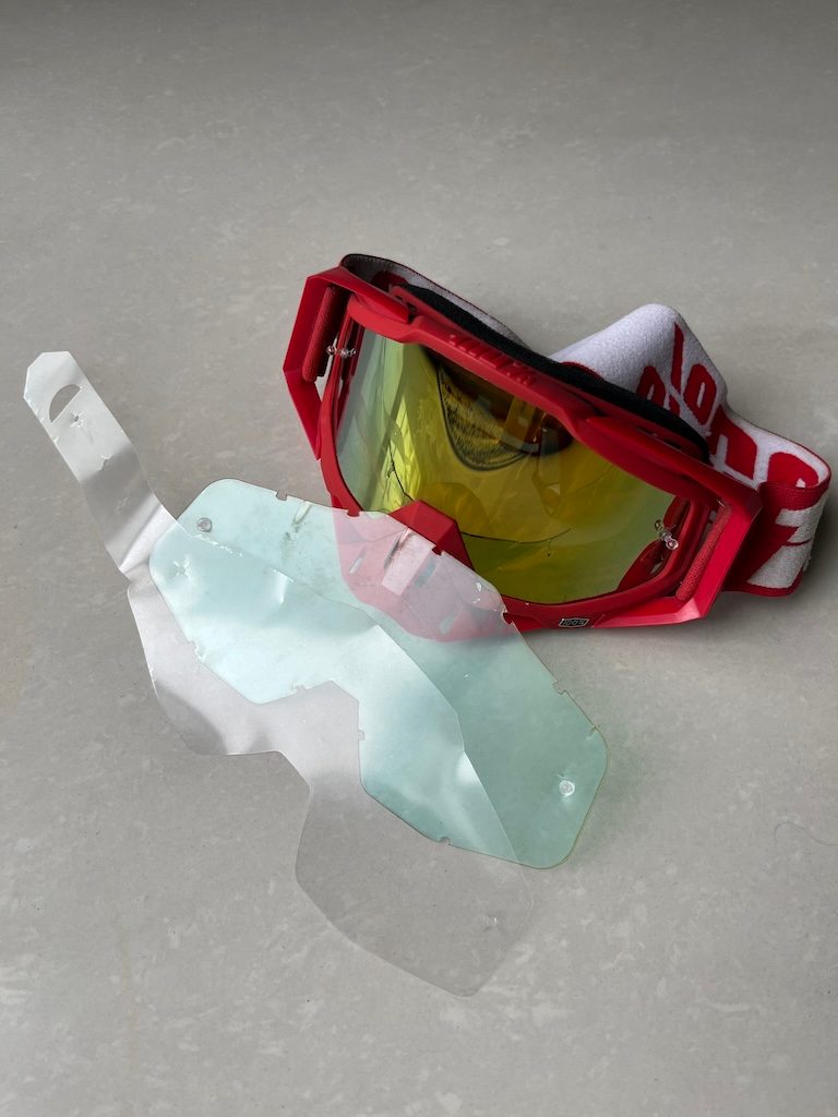 100% Goggles Red Gold Tint With Box - image 1