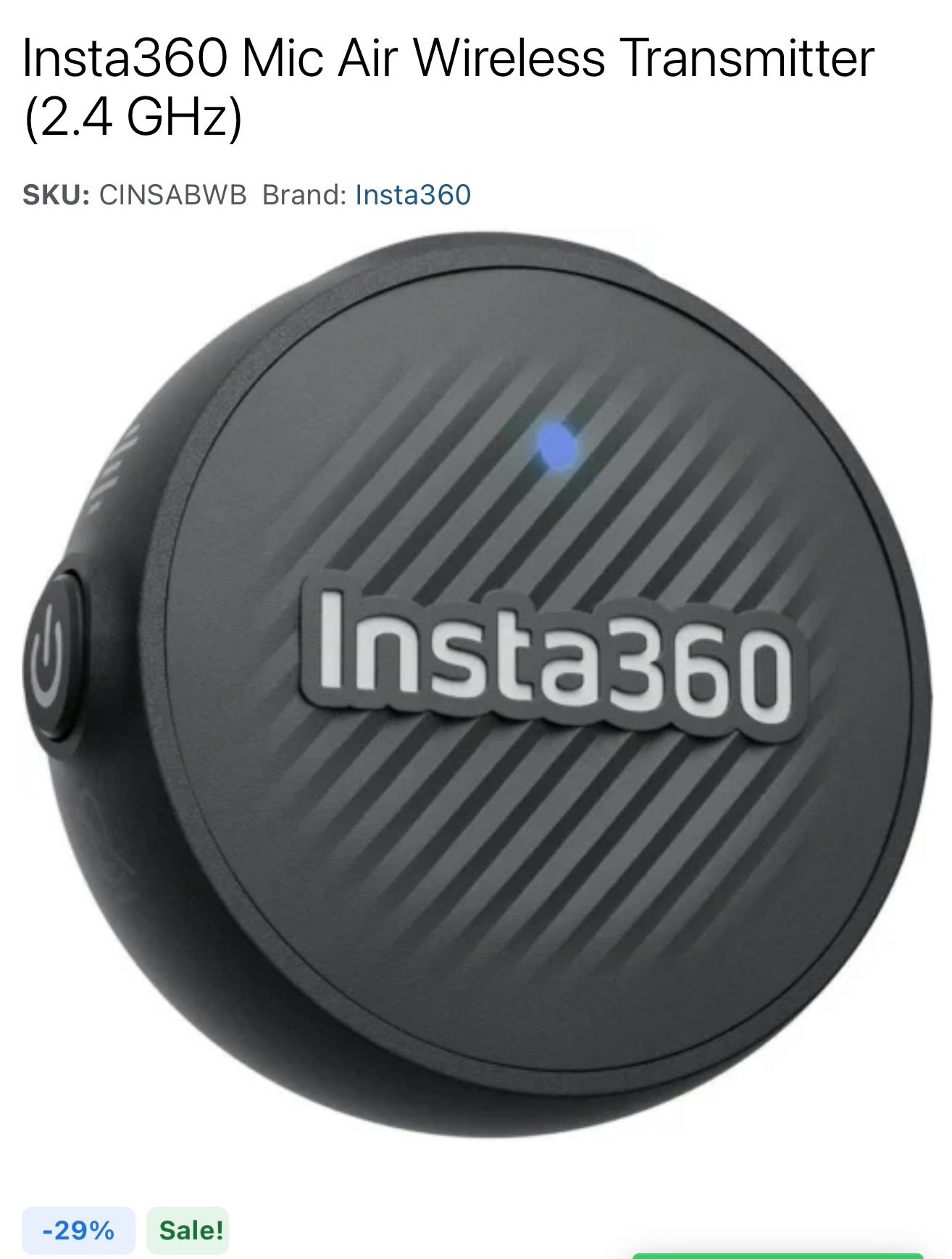 INSTA 360 Mic AIR BRAND NEW NEVER USED - image 1