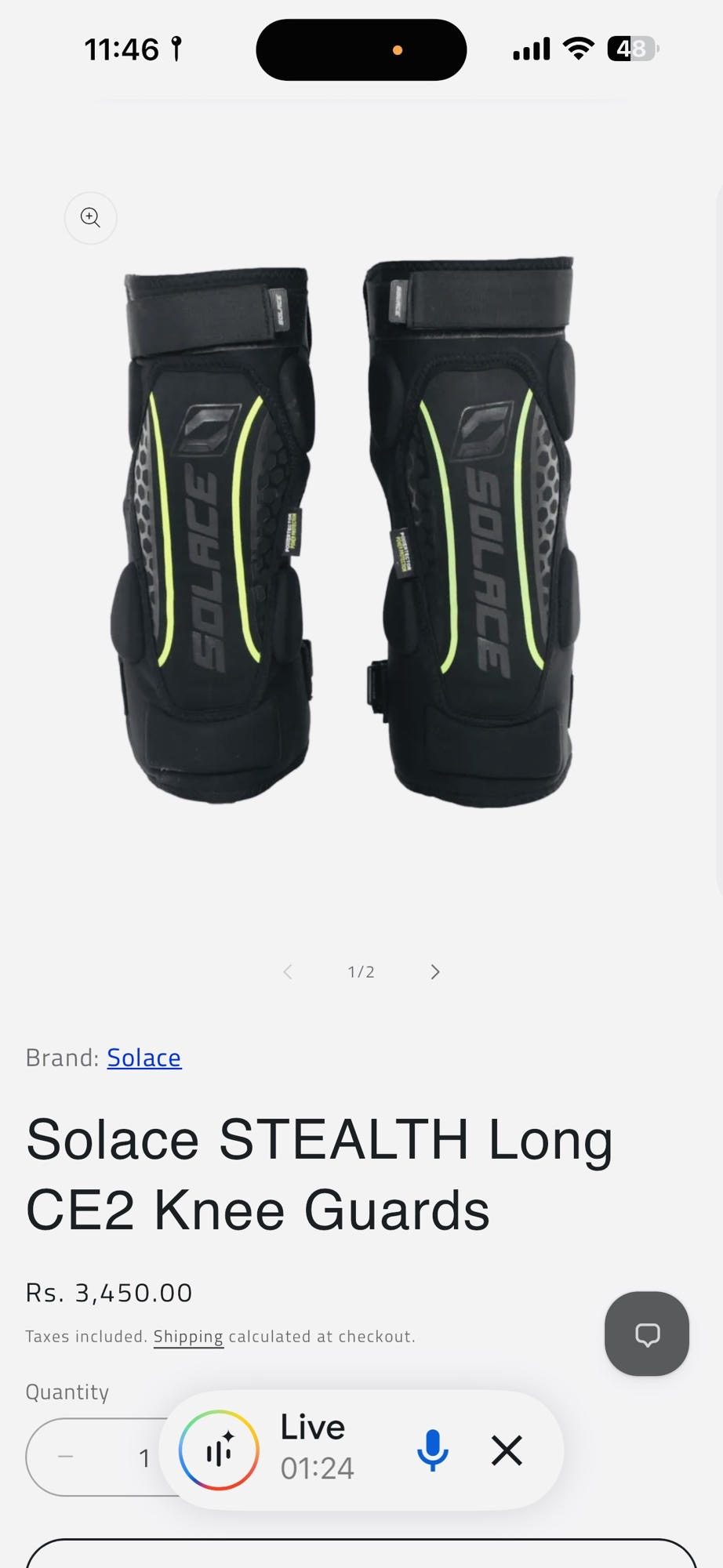 STEALTH Long CE2 KNEE GUARDS 3
